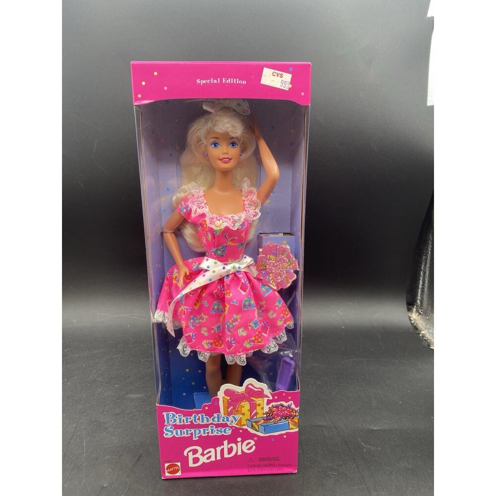 Vintage 1996 Birthday Surprise Barbie Doll Special Edition Mattel #16491